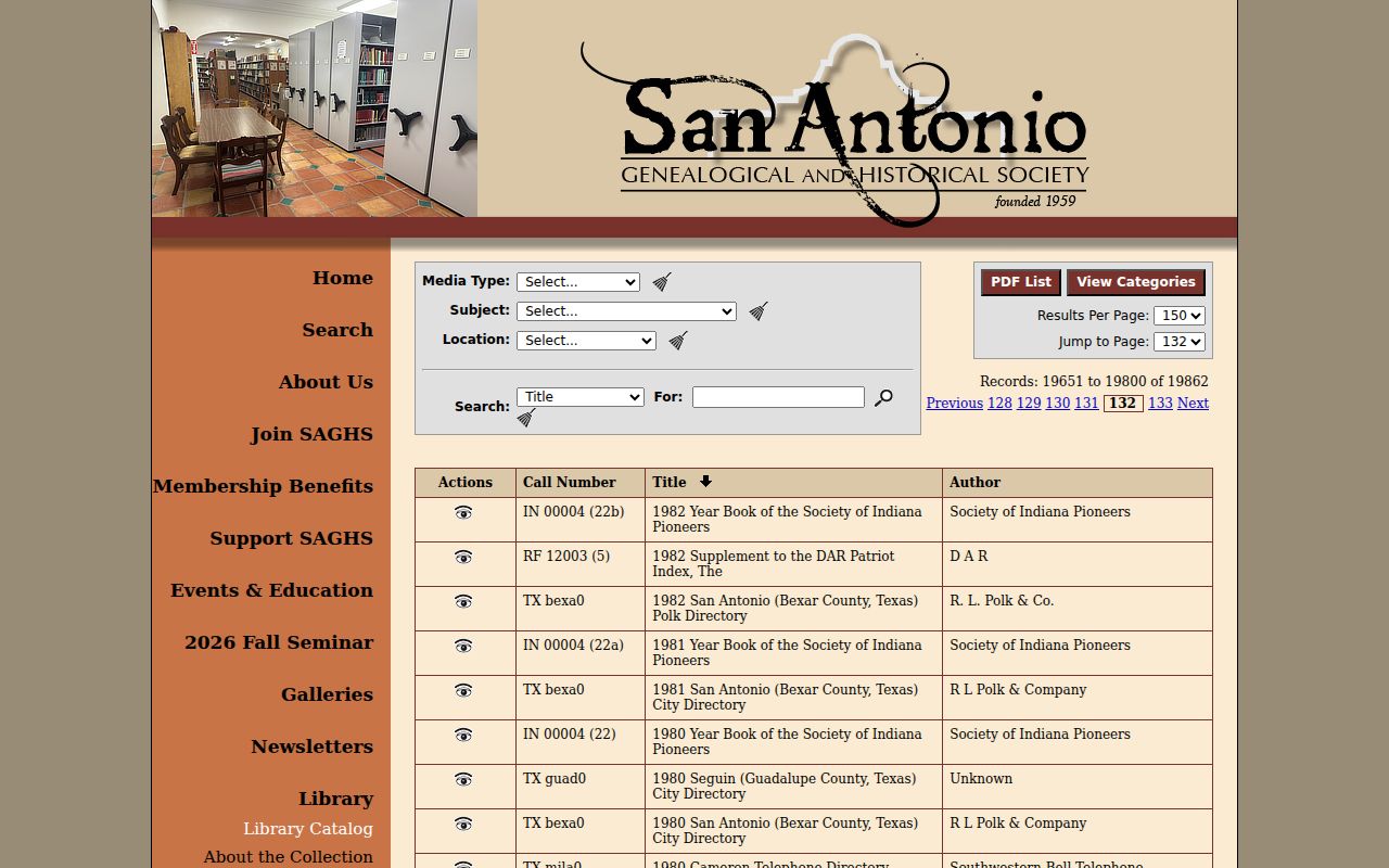 Cibolo city directory regional Seguin catalog lead at the San Antonio Genealogical and Historical Society