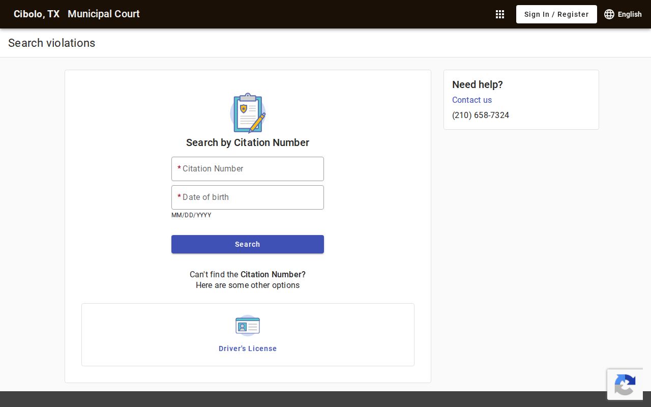 Cibolo residents directory municipal court citation search
