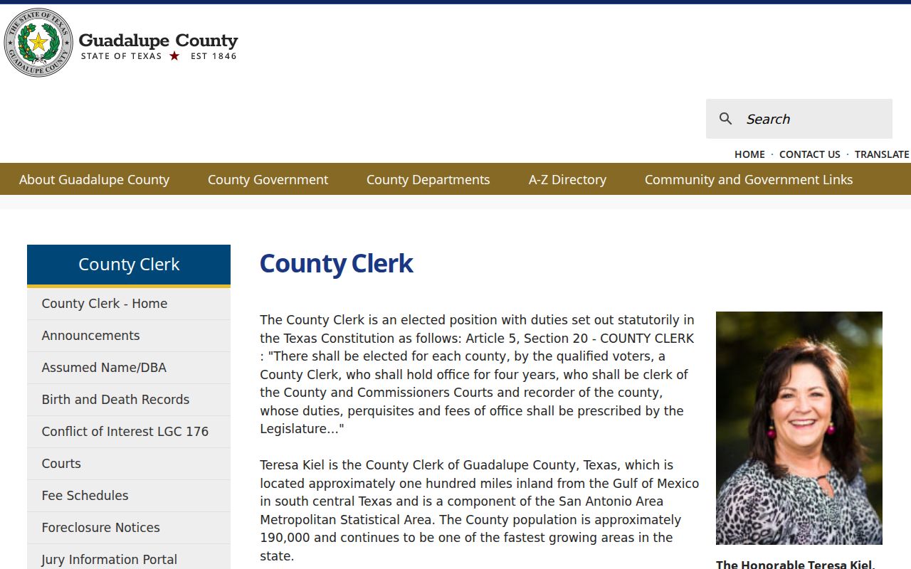 Guadalupe County Clerk page for Cibolo historical deed and records follow-up